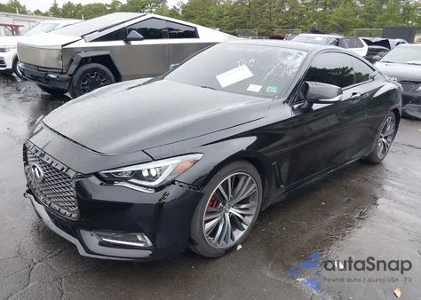 2018 Infiniti Q60 3.0T Luxe z USA, uszkodzony, nr VIN JN1EV7EL6JM390442